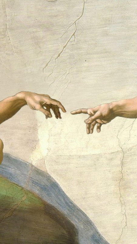 Detail of Michelangelo's The Creation of Adam