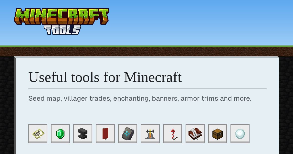 Minecraft Tools